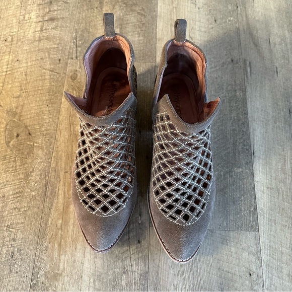 Jeffrey Campbell Taggart Tan Suede Ankle Boots - Picture 3 of 10